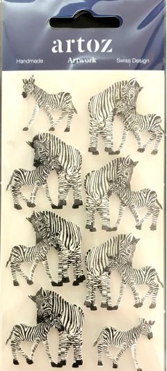 Zebra with Baby - Artwork 3D Toppers