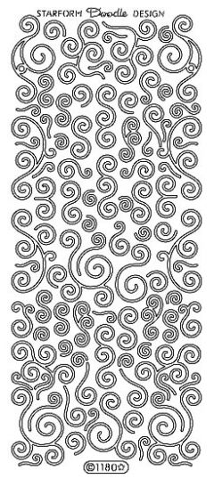 Doodle Scrolls (Peel Offs - Corners)